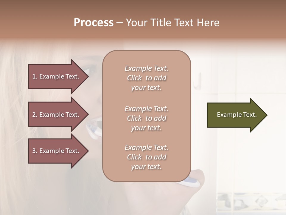 Makeup Woman Bathroom PowerPoint Template