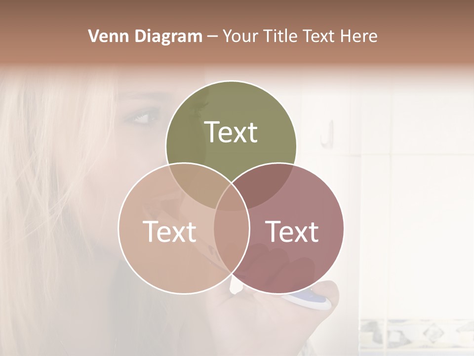 Makeup Woman Bathroom PowerPoint Template