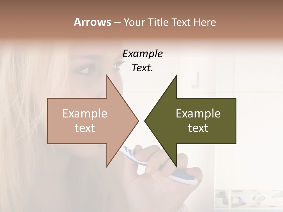 Makeup Woman Bathroom PowerPoint Template