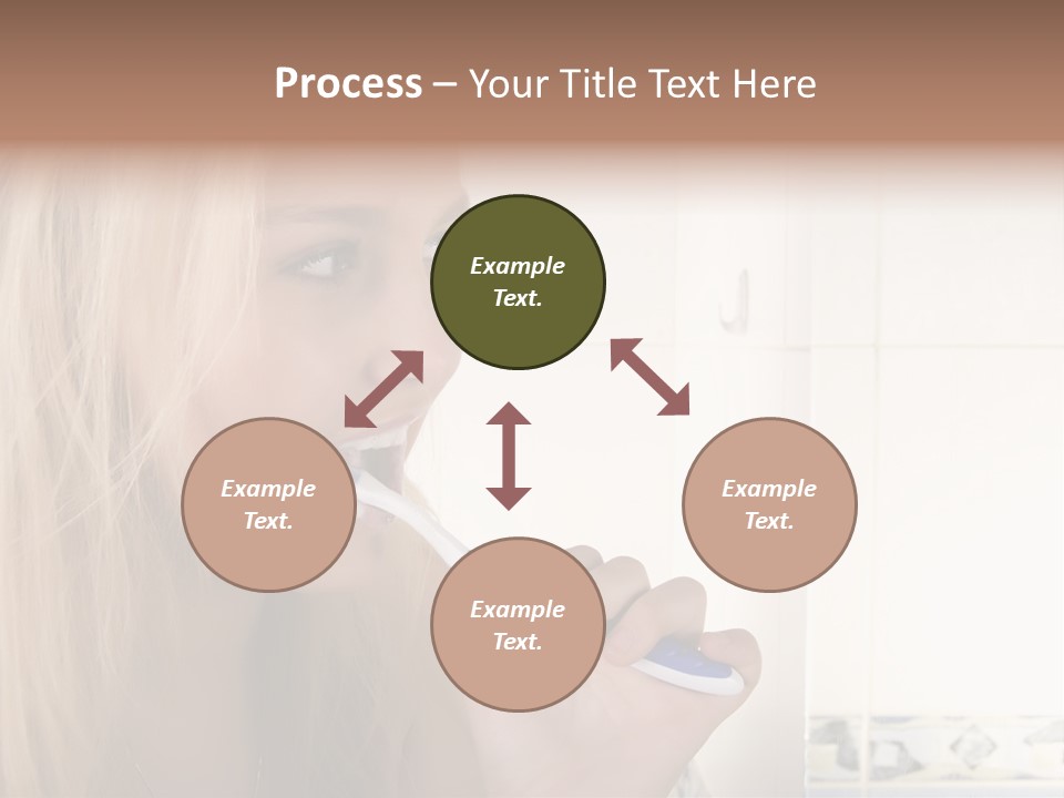 Makeup Woman Bathroom PowerPoint Template