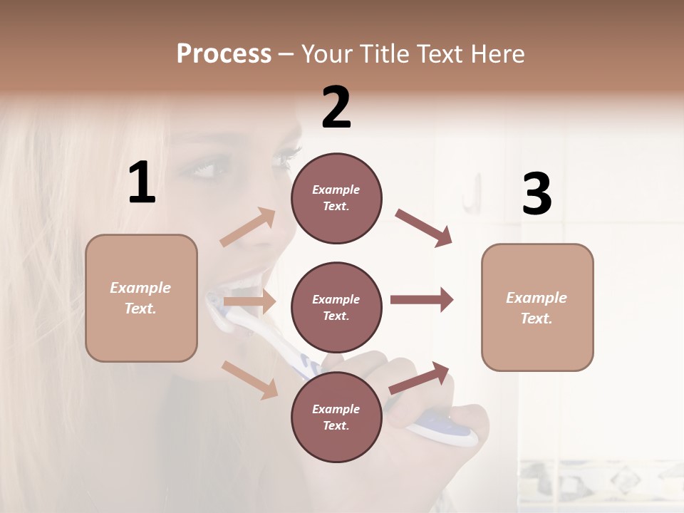 Makeup Woman Bathroom PowerPoint Template