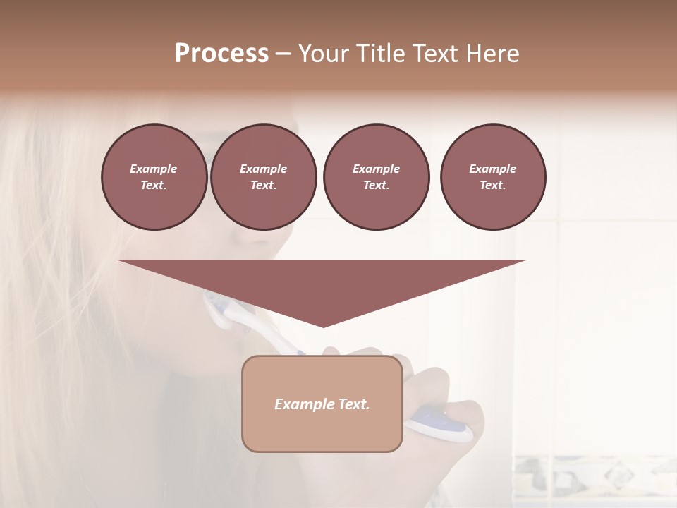 Makeup Woman Bathroom PowerPoint Template