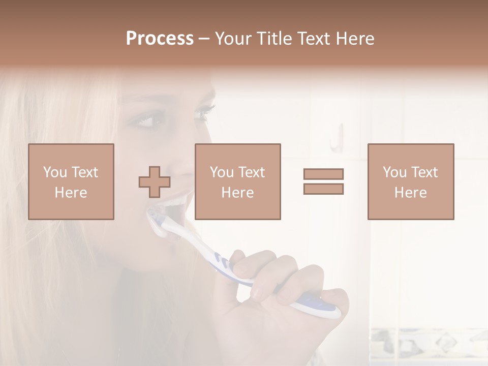 Makeup Woman Bathroom PowerPoint Template