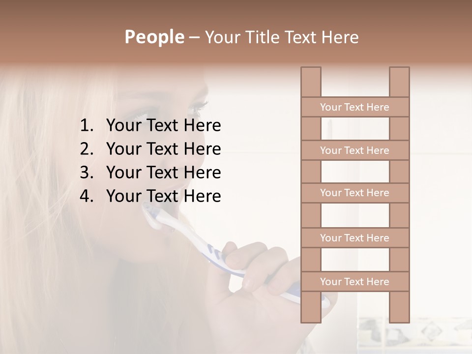 Makeup Woman Bathroom PowerPoint Template