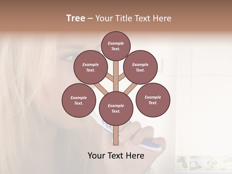 Makeup Woman Bathroom PowerPoint Template