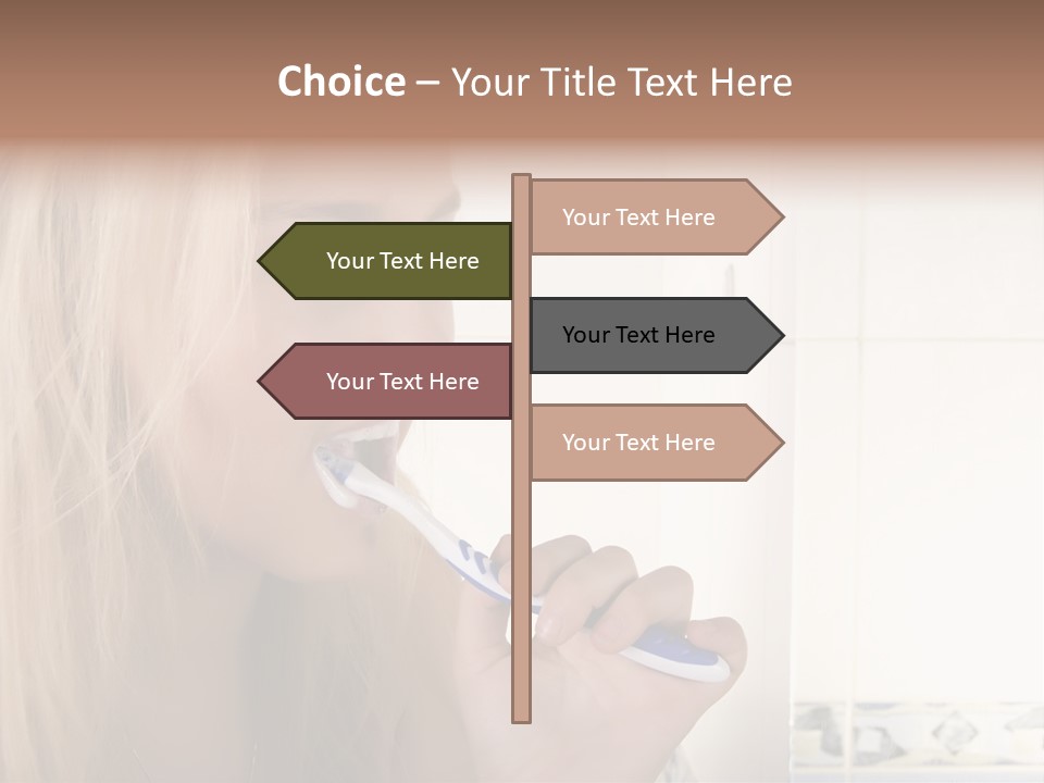 Makeup Woman Bathroom PowerPoint Template