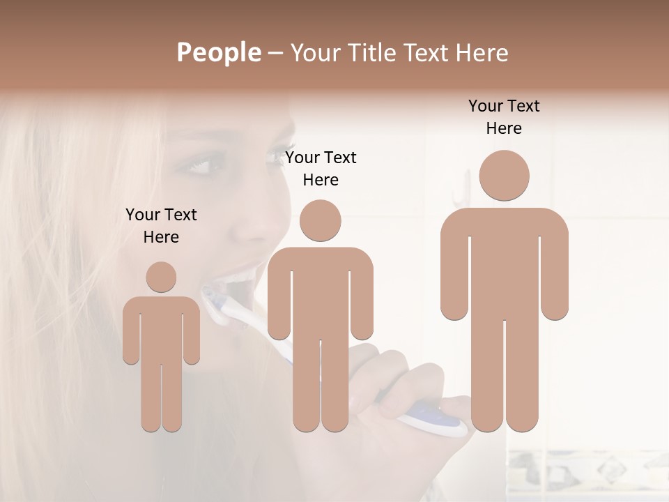 Makeup Woman Bathroom PowerPoint Template