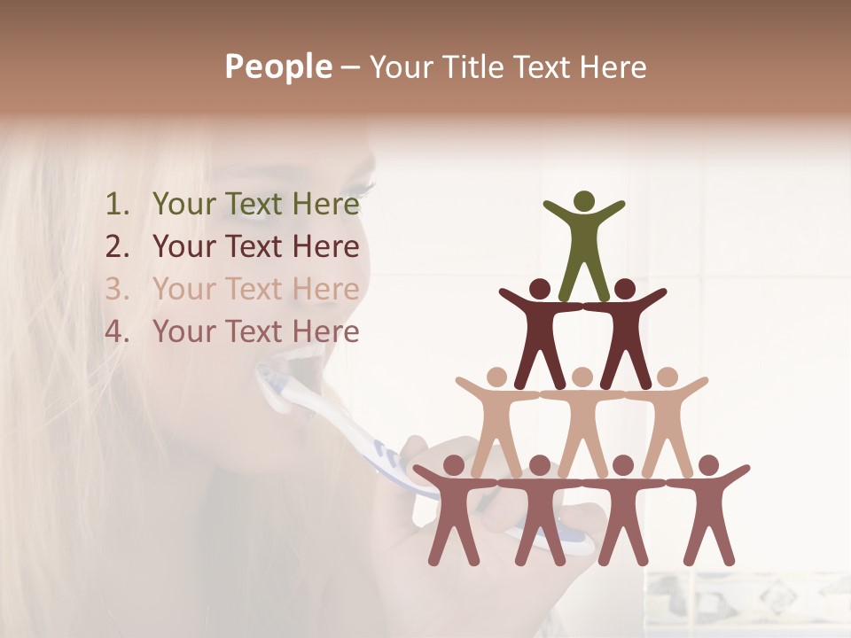 Makeup Woman Bathroom PowerPoint Template