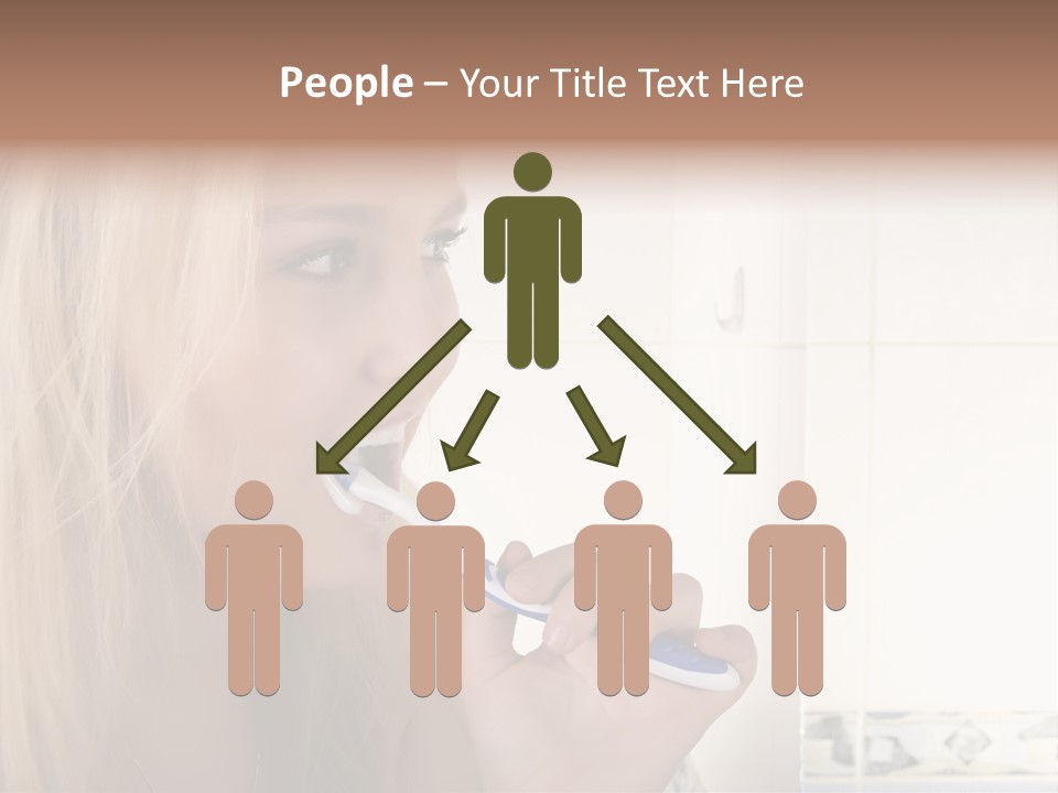 Makeup Woman Bathroom PowerPoint Template