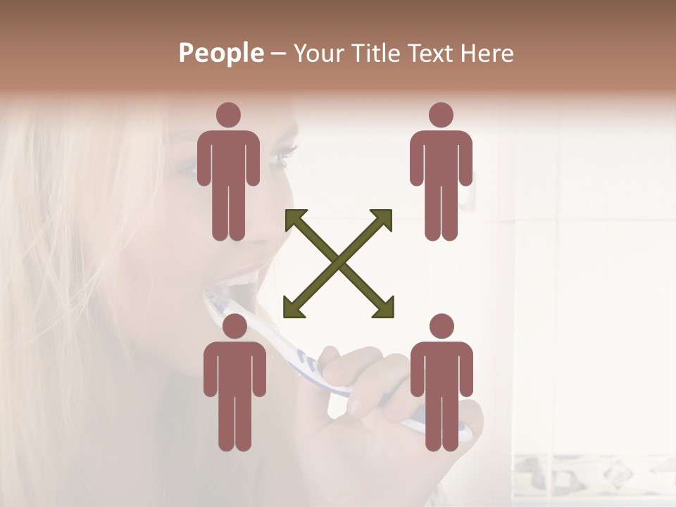 Makeup Woman Bathroom PowerPoint Template