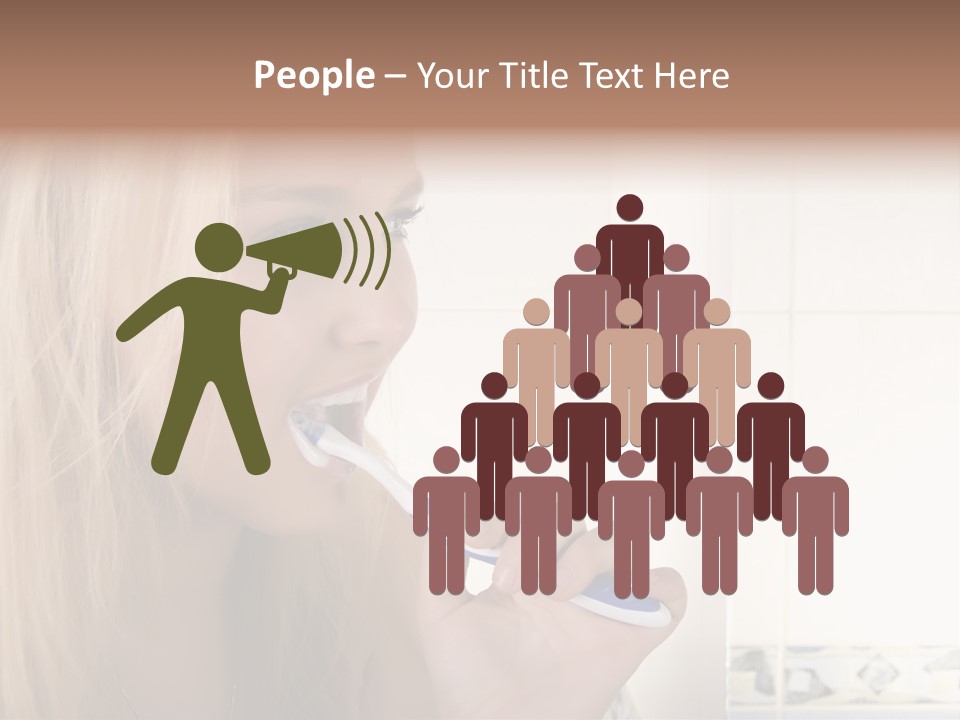 Makeup Woman Bathroom PowerPoint Template