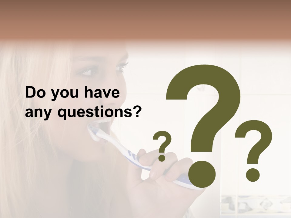 Makeup Woman Bathroom PowerPoint Template