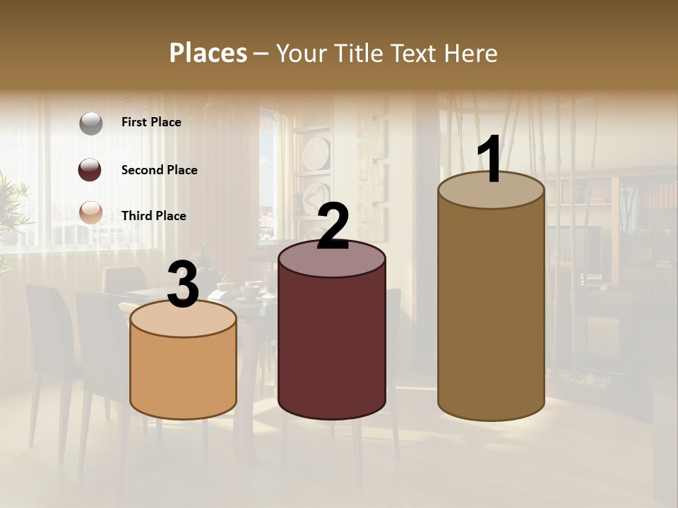 Dining Room Interior Design PowerPoint Template