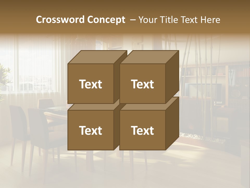 Dining Room Interior Design PowerPoint Template