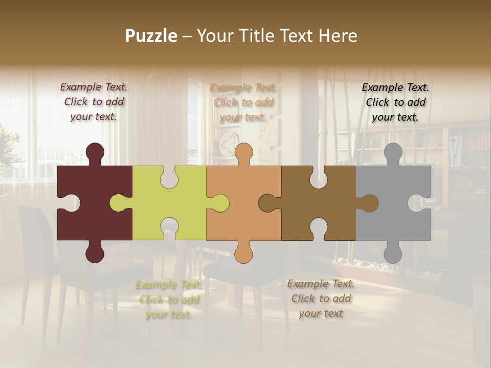 Dining Room Interior Design PowerPoint Template