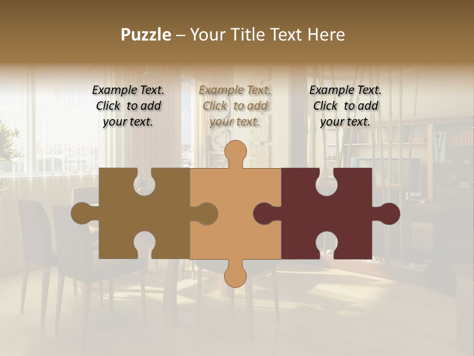 Dining Room Interior Design PowerPoint Template