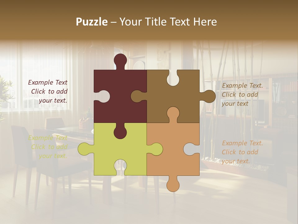 Dining Room Interior Design PowerPoint Template