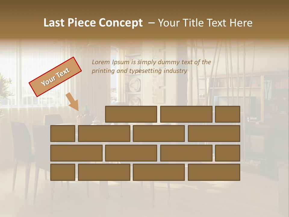 Dining Room Interior Design PowerPoint Template