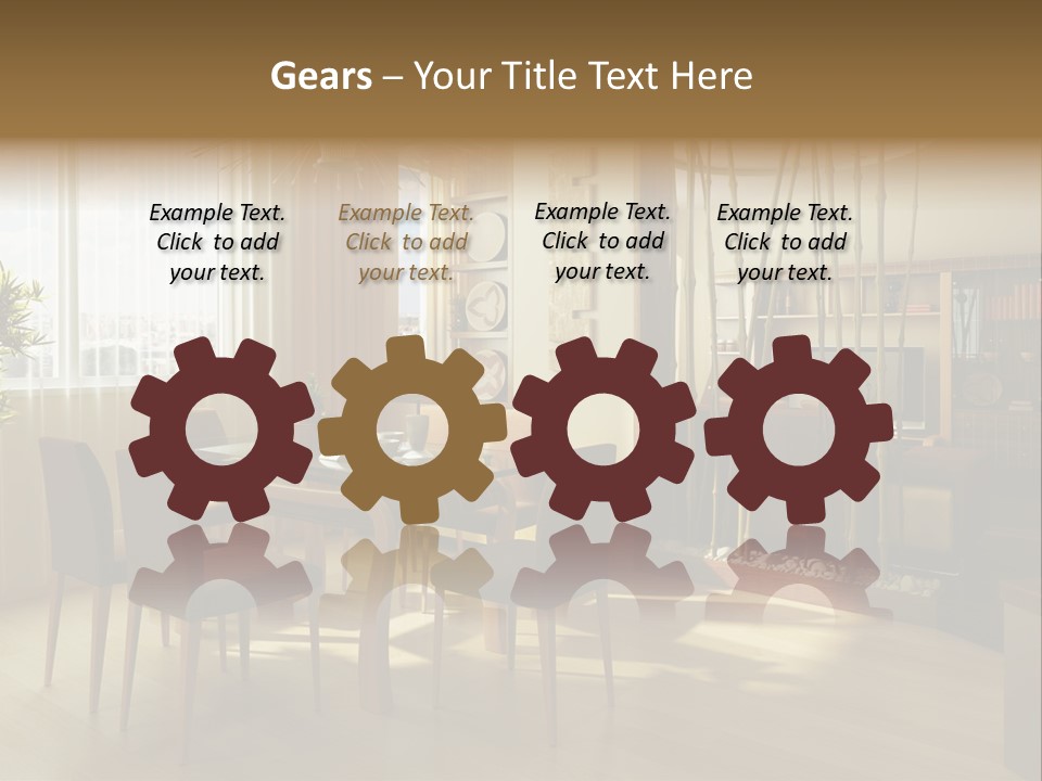 Dining Room Interior Design PowerPoint Template