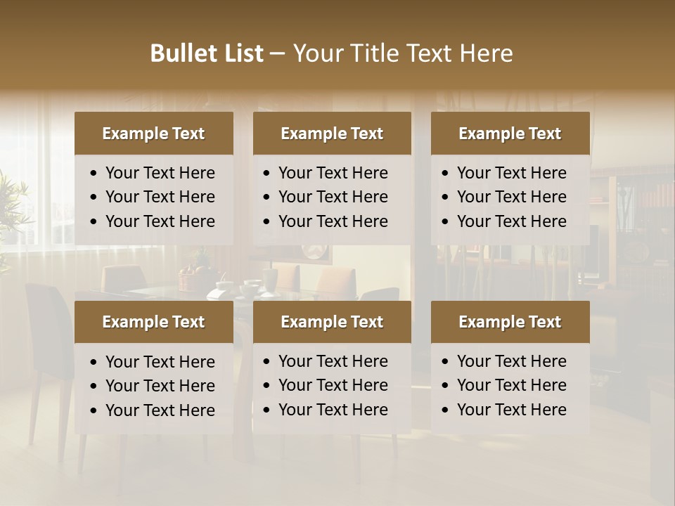 Dining Room Interior Design PowerPoint Template