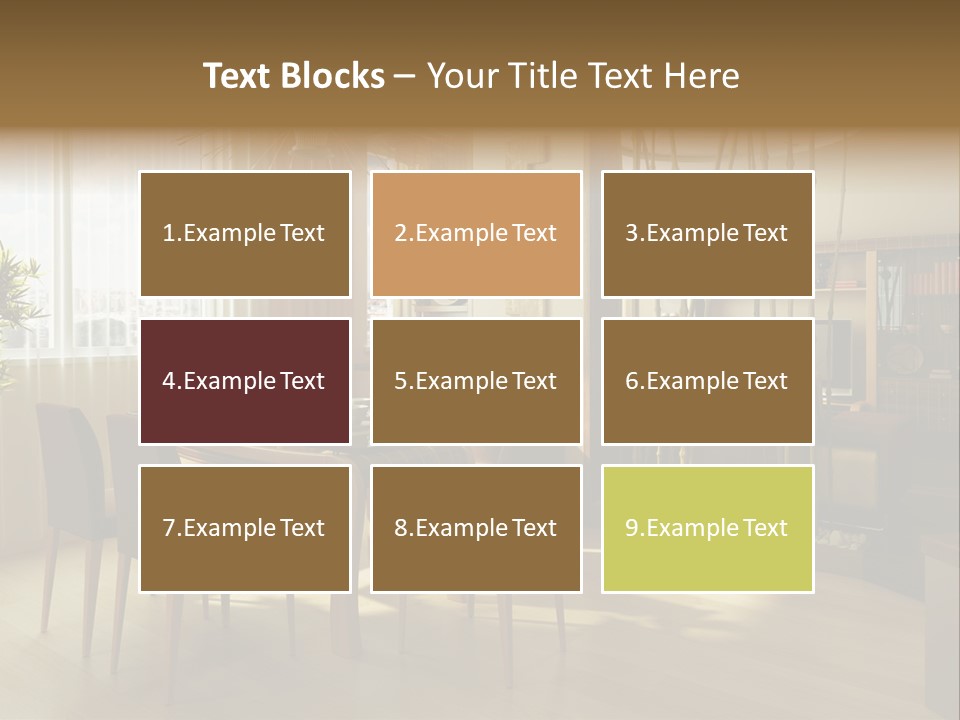 Dining Room Interior Design PowerPoint Template