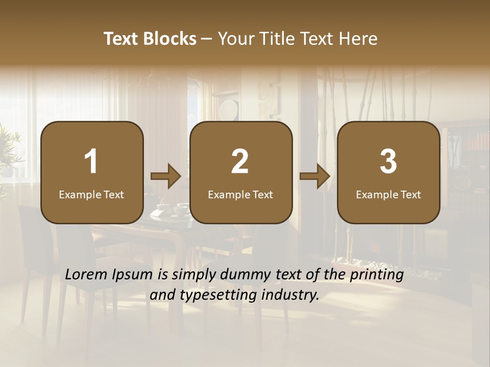 Dining Room Interior Design PowerPoint Template