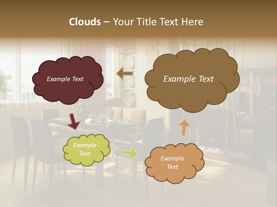 Dining Room Interior Design PowerPoint Template