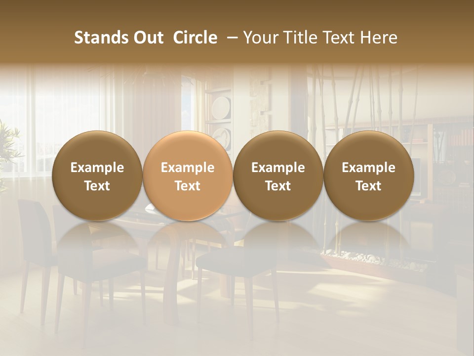 Dining Room Interior Design PowerPoint Template