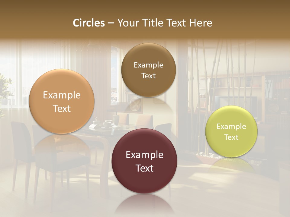 Dining Room Interior Design PowerPoint Template