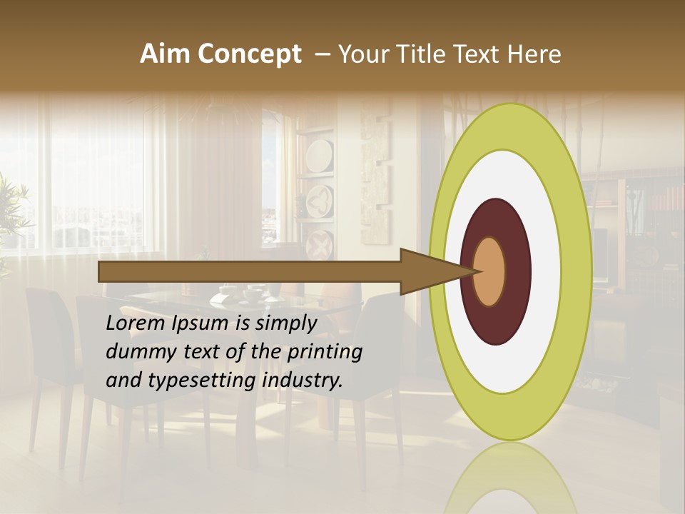 Dining Room Interior Design PowerPoint Template