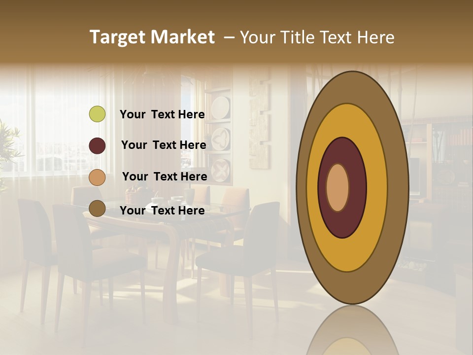 Dining Room Interior Design PowerPoint Template