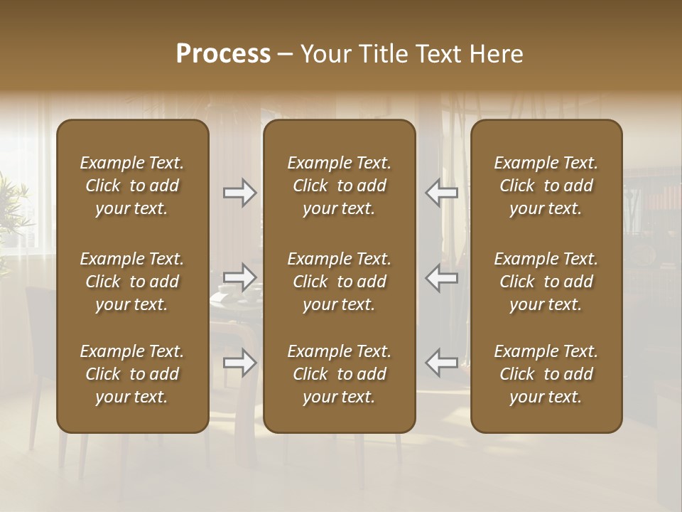 Dining Room Interior Design PowerPoint Template