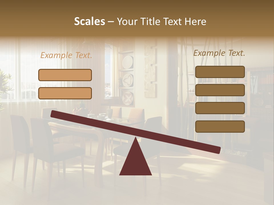 Dining Room Interior Design PowerPoint Template