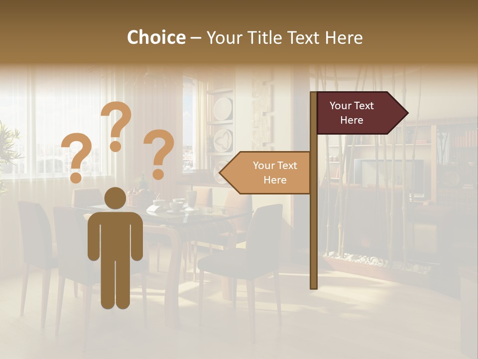 Dining Room Interior Design PowerPoint Template