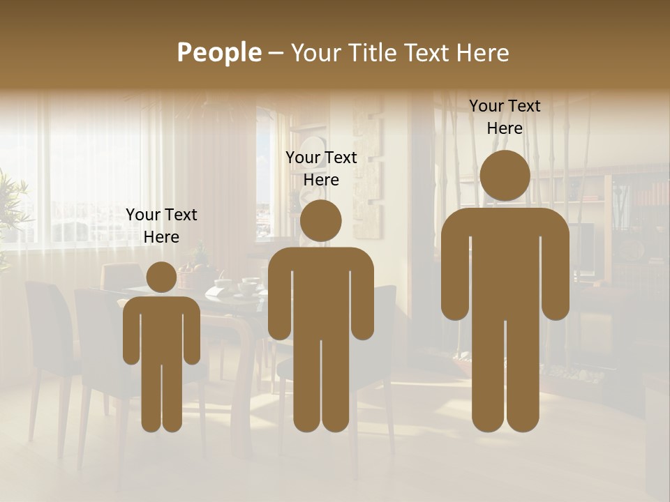 Dining Room Interior Design PowerPoint Template