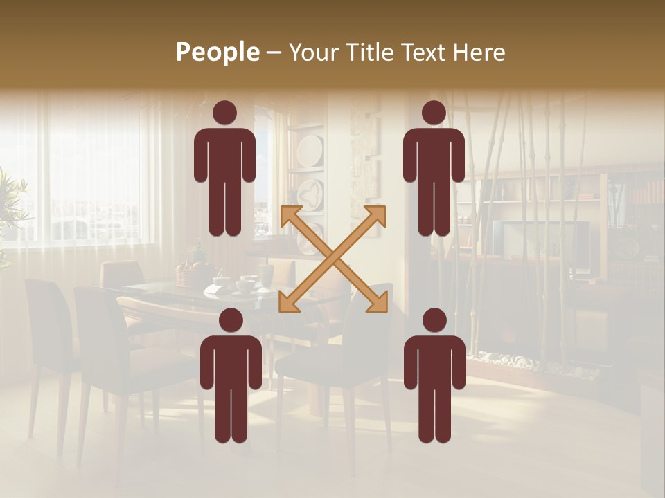 Dining Room Interior Design PowerPoint Template