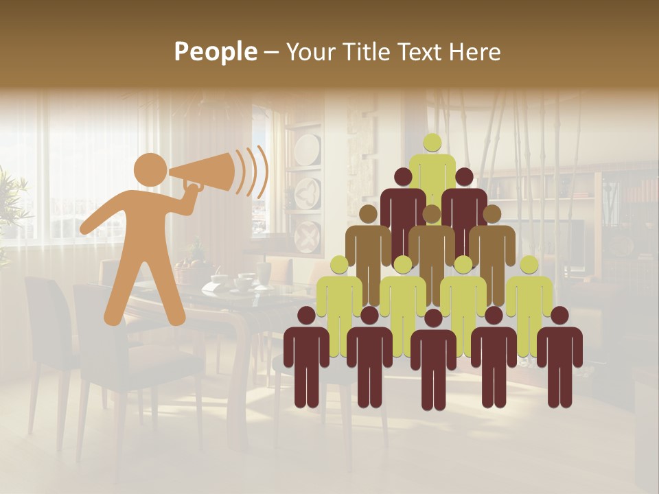 Dining Room Interior Design PowerPoint Template