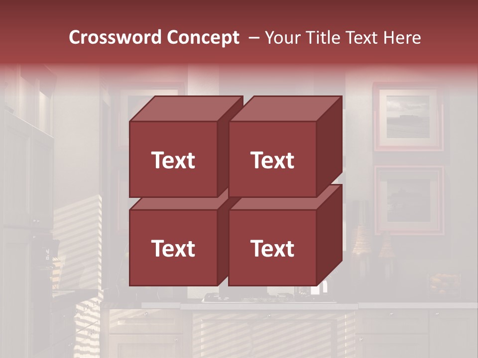 Simple Kitchen Interior Design PowerPoint Template