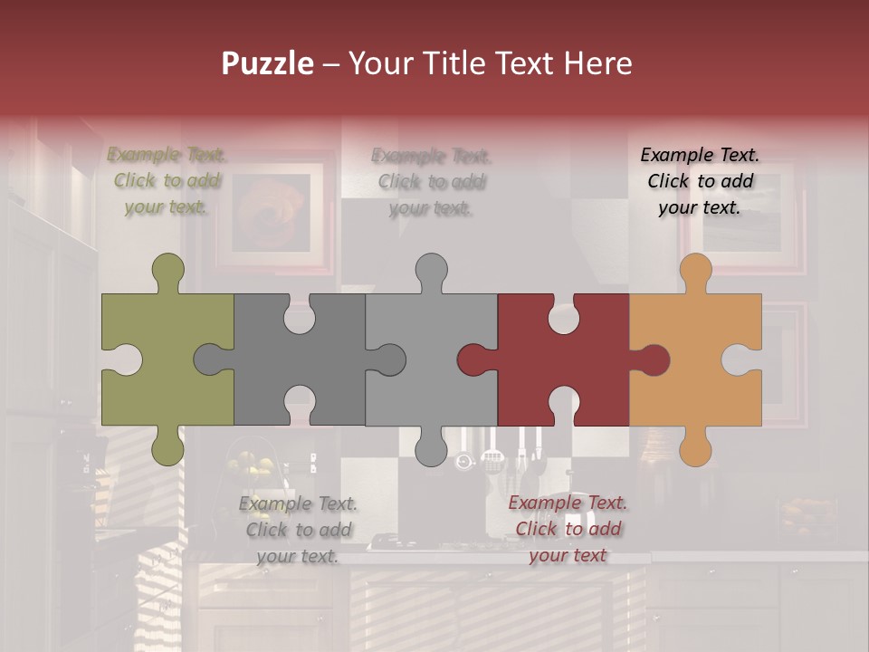 Simple Kitchen Interior Design PowerPoint Template