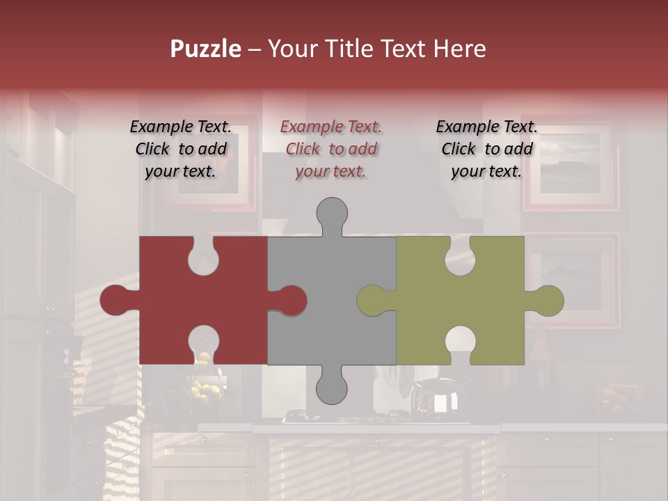 Simple Kitchen Interior Design PowerPoint Template