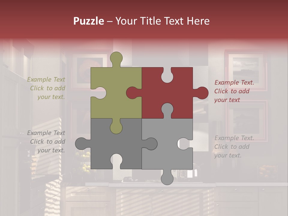 Simple Kitchen Interior Design PowerPoint Template