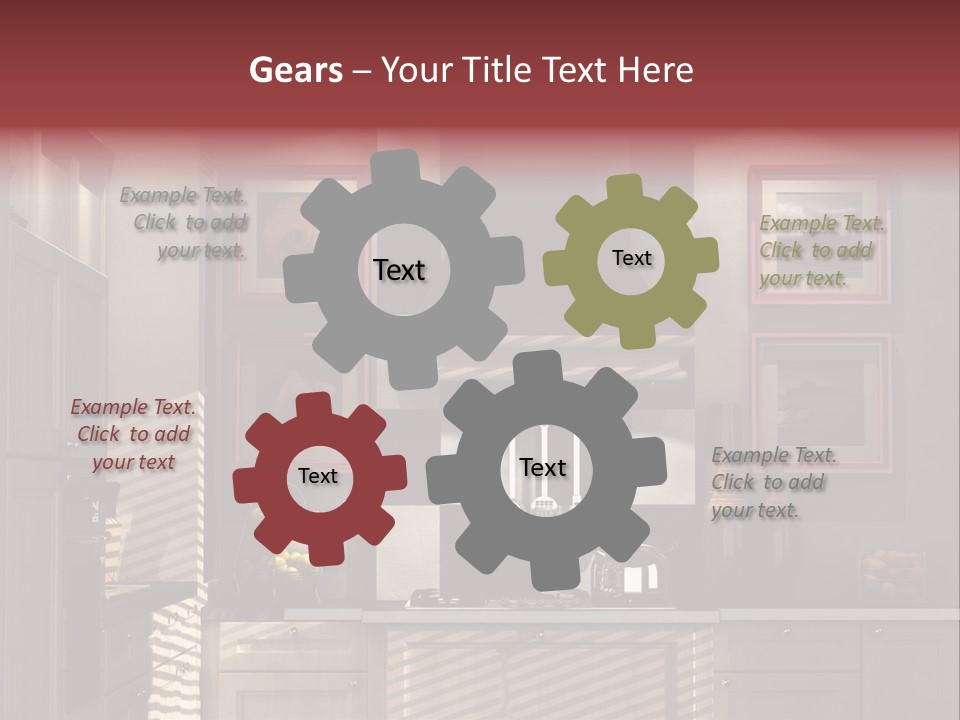 Simple Kitchen Interior Design PowerPoint Template