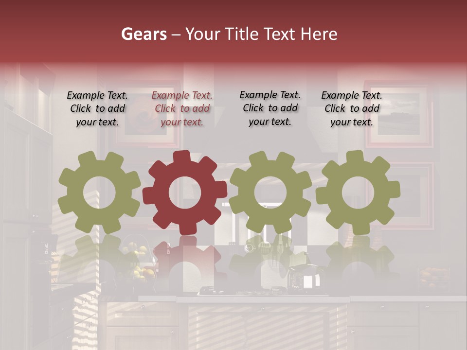 Simple Kitchen Interior Design PowerPoint Template