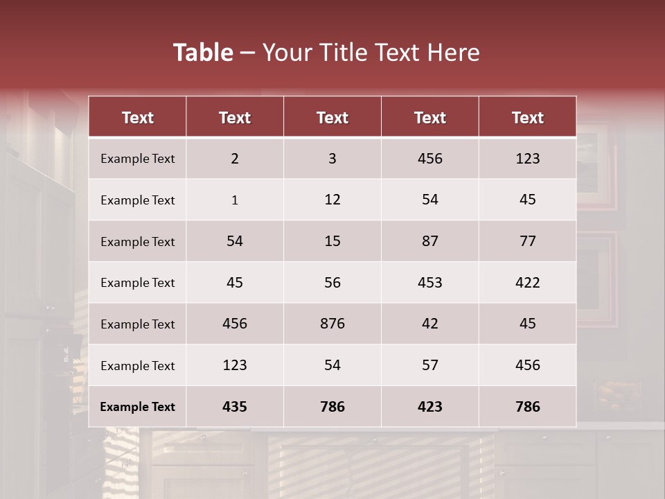 Simple Kitchen Interior Design PowerPoint Template