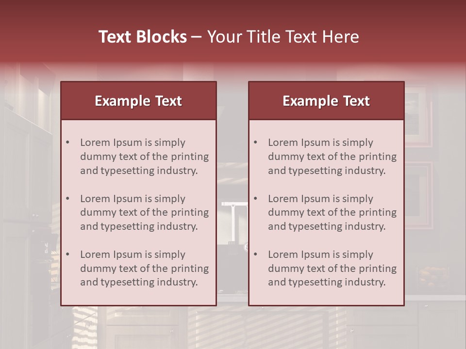 Simple Kitchen Interior Design PowerPoint Template