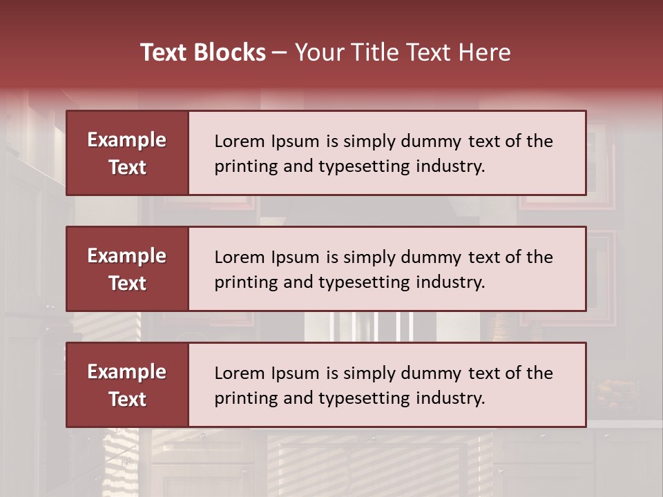 Simple Kitchen Interior Design PowerPoint Template