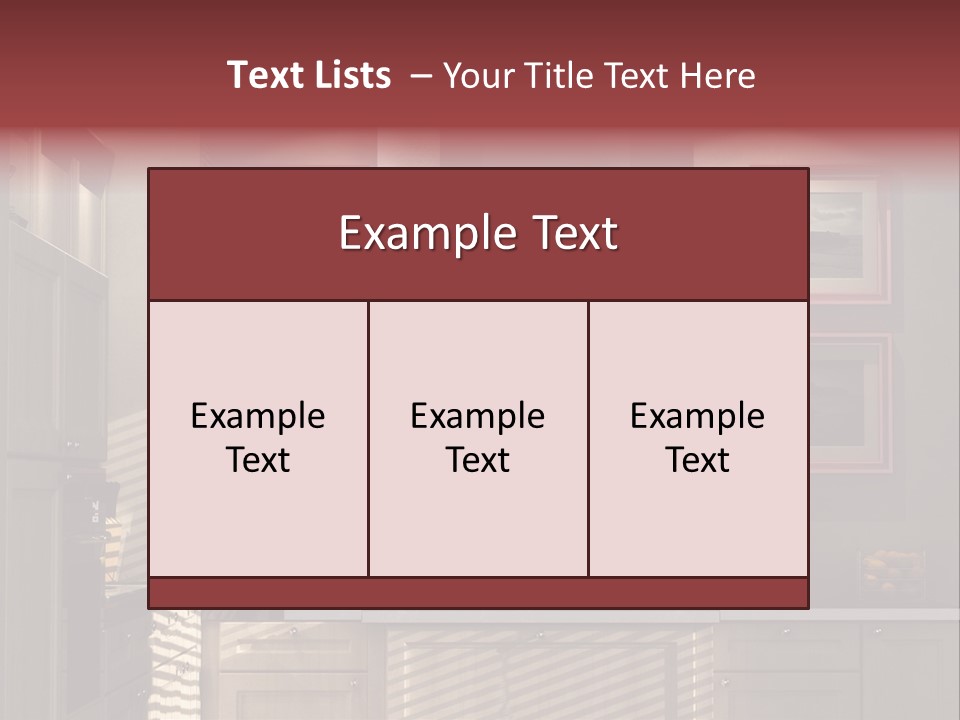 Simple Kitchen Interior Design PowerPoint Template