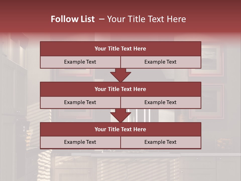 Simple Kitchen Interior Design PowerPoint Template