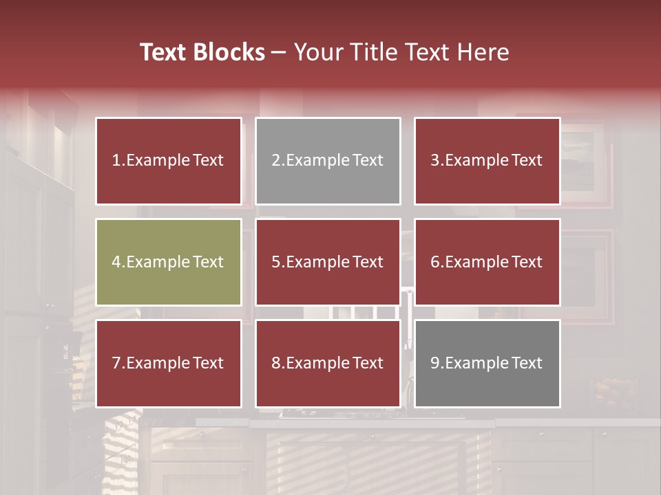 Simple Kitchen Interior Design PowerPoint Template
