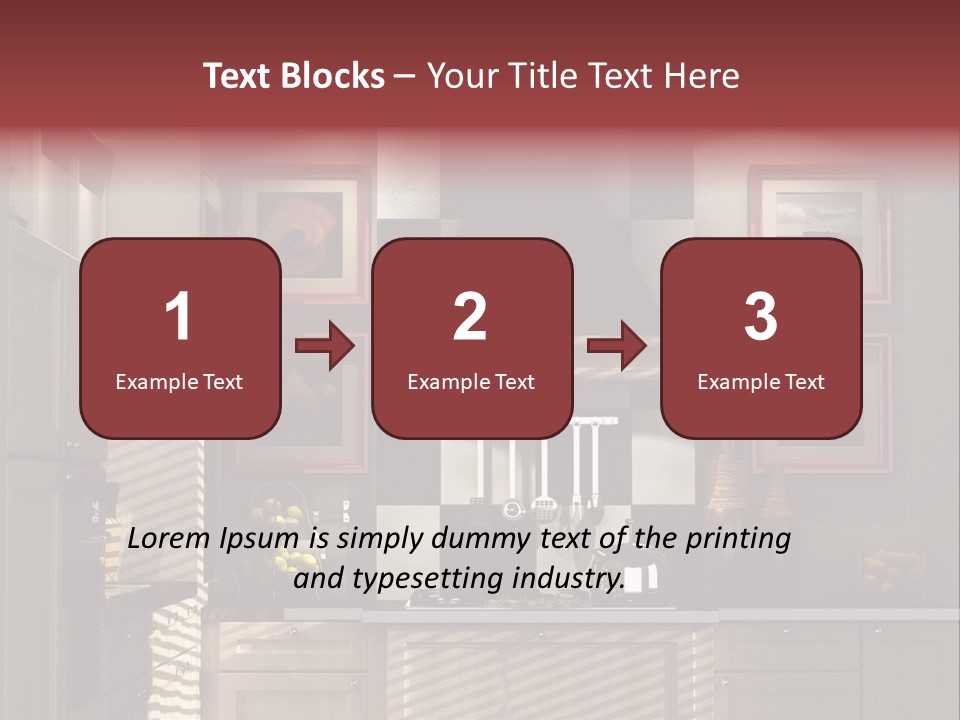 Simple Kitchen Interior Design PowerPoint Template